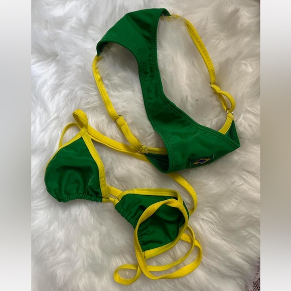 Green and Yellow Bikini Set - Picture 5 of 5